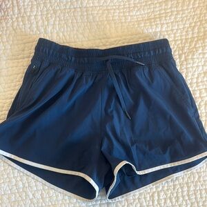Women's A&F YPB Blue Lined Athletic Shorts- Medium barely worn